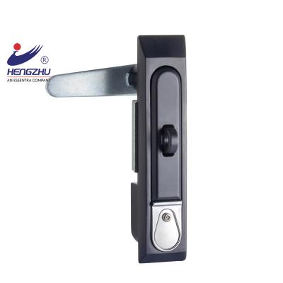 China Black Railway Padlock Hengzhu MS4008Z Machinery Cabinet Door Cabinet Flat Door Lock for sale