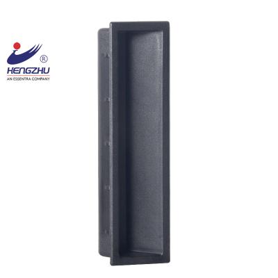 China Modern Industrial PL034 Material ABS Black Pocket Pulls Handles , Plastic Handle Pocket Pull /Cabinet Concealed Pull for sale