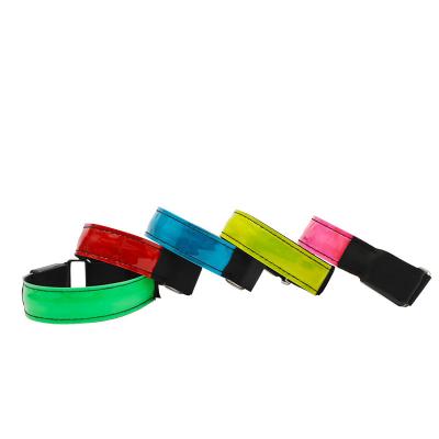 China Decoration Factory Indoor Sales Adjustable Wrist Band Bracelet Recharging Led Armband Flashing Light for sale