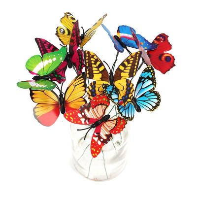 China Wholesale Modern Butterfly Decor Artificial Feather Stereo Color 3D Butterflies For Wedding Wall Decoration for sale