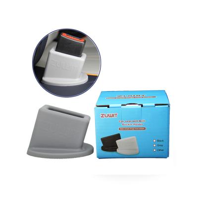 China Durable And Soft Snap On Sale Silicone Material Car Seat Belt Supporter Buckle Bracket for sale