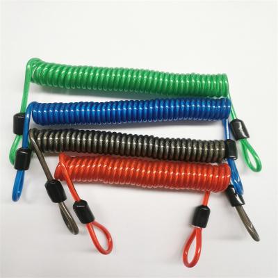 China Good Tension And Durability Customized Multicolor Plastic Retractable Safety Galvanized Spring Rope for sale