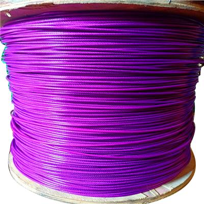 China Rope Sell Well New Type Plastic Multicolor Galvanized PVC Coated Steel Wire Rope for sale