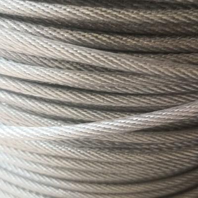 China Rope PVC Interfaces Cable Metal Plastic Coated Stainless Steel Wire Rope for sale