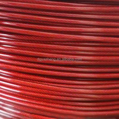 China Plastic Hardware Machinery Sporting Goods Wire Rope 304 Stainless Steel Wire Rope Coated Tpu Steel And Stationary Fitness Steel Coated Wire Rope for sale