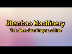 Flat die cleaning machine