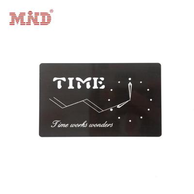 China Restaurant Free Sample Thick Black Metal Business Cards for sale