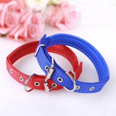 China Hot Selling Amazon Padded Cheap Dog Collars Leashes Nylon Custom Manufacturer for sale