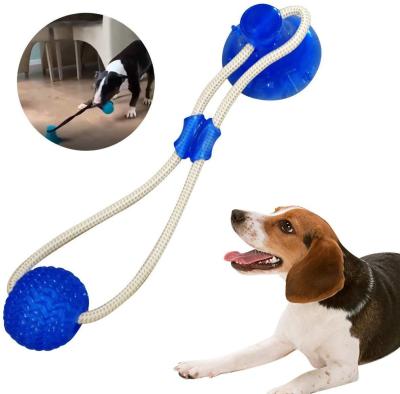 China 2021 Hot Selling Viable Drop Shipping Dog Interactive Training Pet Teething Toy Ball Toys For Dog for sale