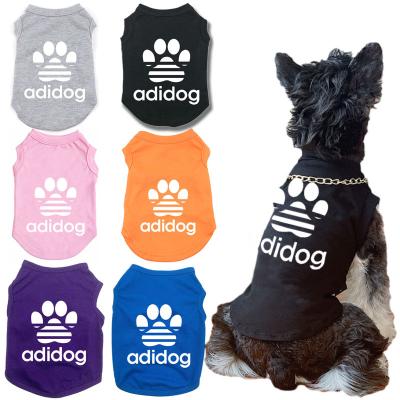 China Sustainable Luxury Dog Clothes Adidog Pet Roupas Fashionale Pet Clothes Designer Dog Clothes for sale