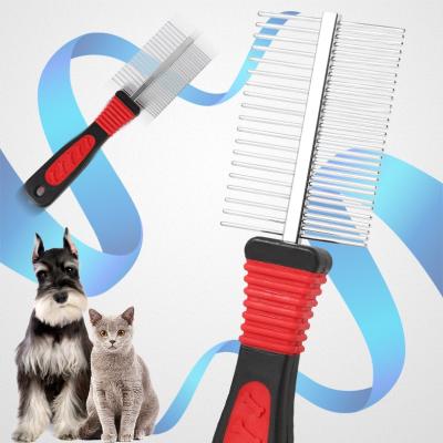 China Amazon Sustainable Dog Pet Best Seller Double Sided Grooming Comb For Cat for sale