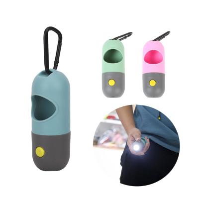 China Viable Pet Supplies LED Light Stabilized Pet Waste Box Dog Toilet Collector Waste Bag Capsule Dispenser Customization for sale