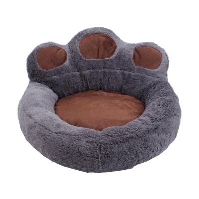 China High Quality Luxury Fashionable Waterproof Travel Removable And Washable Dog Bed With Paw for sale