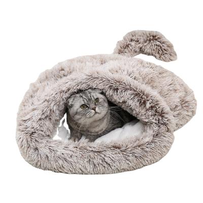 China Multicolor Optional Cartoon Cute Cat Sleeping Bag, Travel Cotton Comfort Pet Cat Shape Sleeping Bag for sale