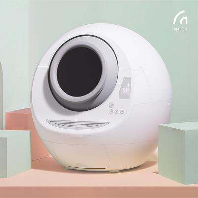 China 2021 Viable Big Large Luxury Smart Fully Enclosed Cat Toilet Self Cleaning Automatic Quick Cleaning Cat Litter Box for sale