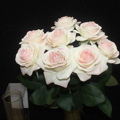 China Wedding Decoration Flower Artifciial Rose Flower Heads Real Touch Roses at Cheapest Price for sale