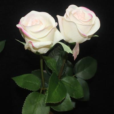 China Latex Real Touch Artificial Rose Flower For Wedding QT752432-1/2RT H55CM for sale