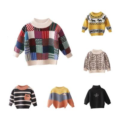 China Girls Anti-Shrink Knitted Baby Cute Sweater Autumn Children's Sweater Cartoon Quality Cotton Winter Computer Knit Sweaters for sale