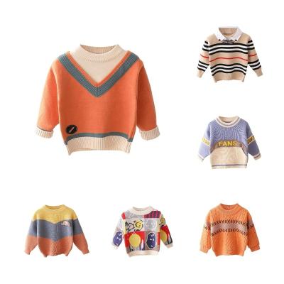 China Cute Sweater Autumn Winter Children Anti-shrink Baby Sweater Cartoon Quality Cotton Computer Knit Sweaters for sale