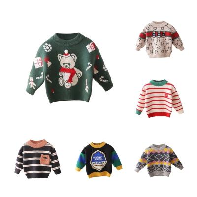 China Baby Kids Sweater Anti-Shrink Basic Solid Casual Thick Children's Soft Woolen Sweater For Girls Autumn Winter Boys Sweaters for sale