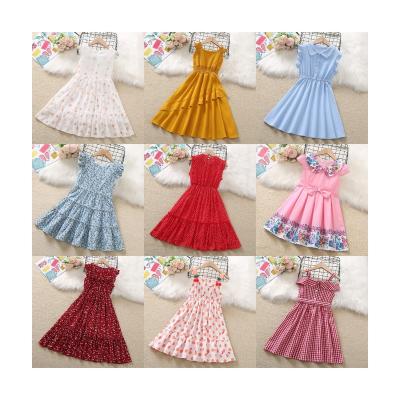 China custom summer casual lovely little queen kids Anti-wrinkle bridesmaid kids Mesh Tulle Flower Girl Dresses Christmas clothes for sale