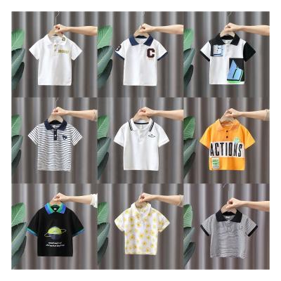 China Anti-Shrink Kids Boys Clothes High Quality Children Summer Casual Polo T-Shirt From China Factory for sale