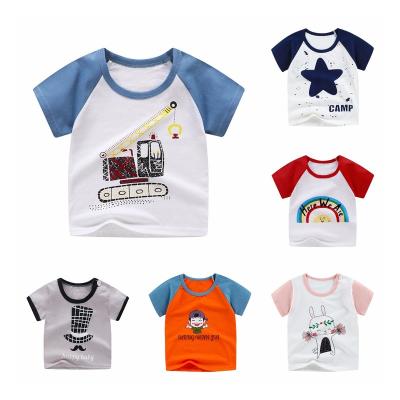 China Wholesale Anti Shrink Kids Printed 100% Cotton Baby Men's And Women's Short Sleeve T-Shirts for sale