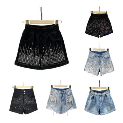 China Good Quality Viable Women Denim Shorts Ripped Sexy High Waist Short Jeans Nightclub Shorts for sale