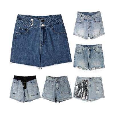 China 2022 Wholesale Summer Sexy Ripped Women's Sexy Ripped High Waisted Jeans Shorts Women Denim Wear Viable Casual Shorts for sale