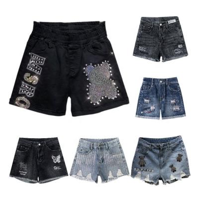 China 2022 Viable Factory Wholesale Women's Summer Shorts Elastic Women's Denim Shorts for sale