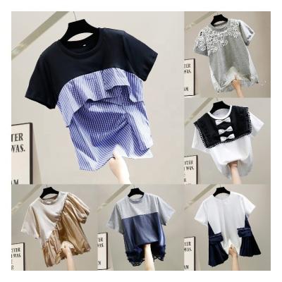 China Latest 2022 New Design Fashion Anti-wrinkle Women's T-SHIRT T-SHIRT factory wholesale BIG for sale