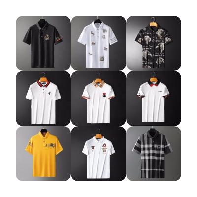 China Custom Wholesale Anti-Wrinkle Cotton Polyester Polo Collar Embroidered T-shirt Men Bulk Logo Oem Gym Samples Buttons Polo Casual for sale