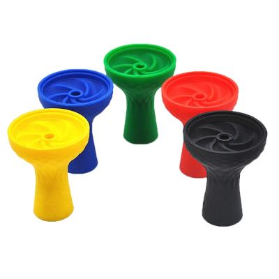 China Silicone Rubber Eco-friendly Smoking Bowls Water Pipe Fittings Seven Hole Tobacco Pot for sale