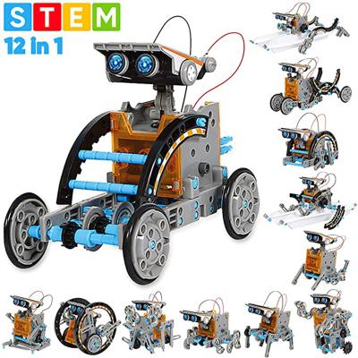 China Neutral DIY Assembled Toys 13 in 1 Self-installed Solar Toy Car 13 in 1 Intelligent Robot for sale