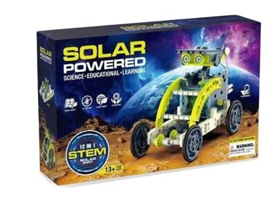 China Early education ROD solar power panel ABS multiform parent-child puzzle robot DIY interactive toy for sale