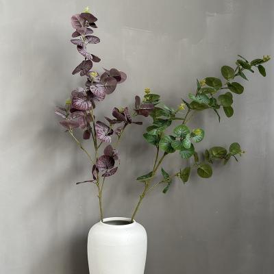 China Fashional Artificial Greenery Lifelike Greenery Branches Artificial Eucalyptus Leaves For Diy Decor Crafts Home Wedding Decor for sale