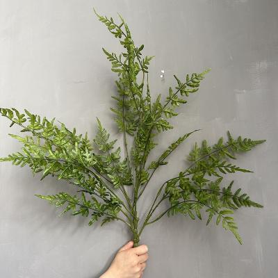 China Fashional Fern Leaves Artificial Nearly Natural Greenery Plant For Outdoor Garden Porch Office Decor for sale