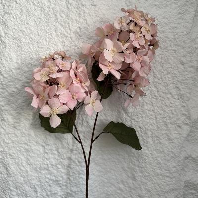 China Natural Real Touch Flowers Artificial Hydrangea Decorative Flowers For Wedding Party Centerpiece Decor for sale