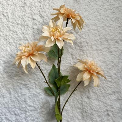 China Artificial Dahlia Flowers Romantic Silk Flowers Silk Flowers For Wedding Party Home Office Supplies for sale