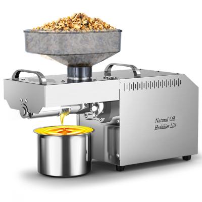 China Hotel Product Best Selling Mini OilFor Home Use Peanut Sesame Seeds Soybean Oil Press Machine Full Automatic 10 New Supplied for sale