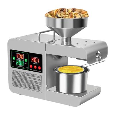 China Hotel Product Best Selling Mini OilFor Home Use Peanut Sesame Seeds Soybean Oil Press Machine Full Automatic 10 New Supplied for sale