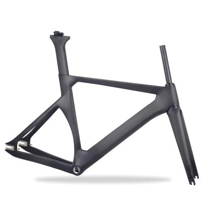 China Track Bikes Wholesale Full Carbon Fiber Aerial Racing Road No Brake Cheap Track Bike Frame TR011 for sale