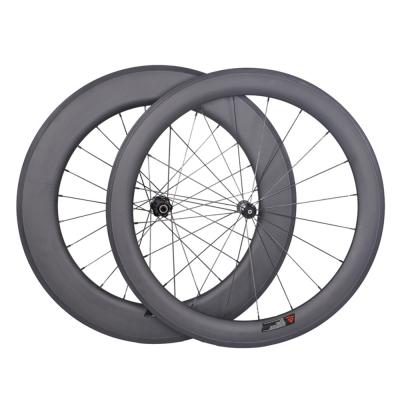 China 700c carbon wheelset front 60mm rear 88mm bike wheel carbon anvil wheelset with DT 350 hub sapim spokes for sale