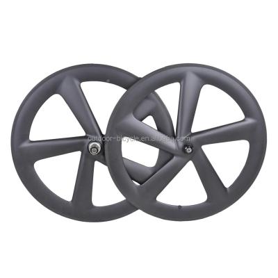 China Hot Sales Carbon Wheels 700c Anvil 5 Spoke Bicycle Wheel With Good Hub for sale