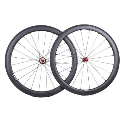 China Hot sale 50mm depth ultra light carbon fiber 700C anvil toray full carbon bicycle wheel with good hubs for sale