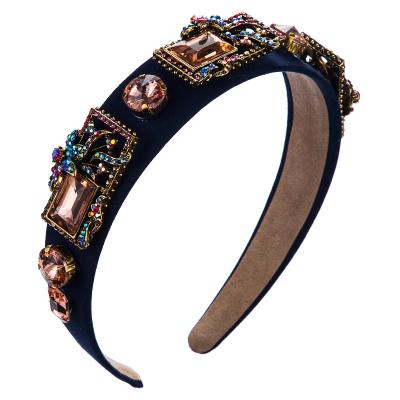 China Eco - Friendly Fashion Luxury Wedding Lead Hair Accessories Baroque Headband for sale