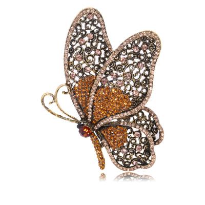 China Fashionable Men's And Women's Fashion Accessories Simple Super Butterfly Brooch Large for sale