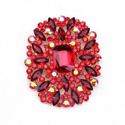 China Large fashionable rhinestone crystal brooch with garment accessory for sale