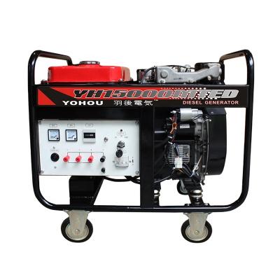 China 3000rpm Single Phase 4 Stroke Electric Portable Air Cooled Diesel Generator 15 KVA 220v 26L for sale