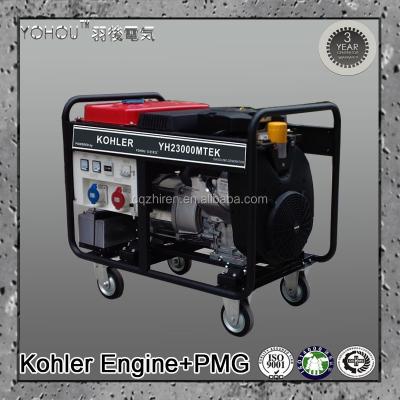 China Kohler Magnet Generator Electric Gasoline Generator Price 28L for sale